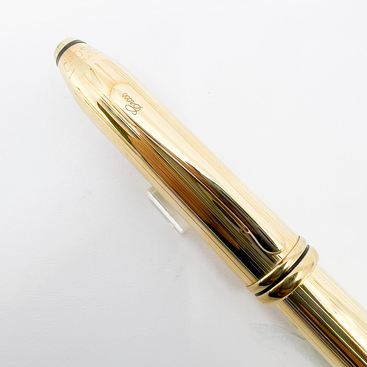 Cross Townsend Gold Plated Fountain Pen - Fine 18kt Gold Nib