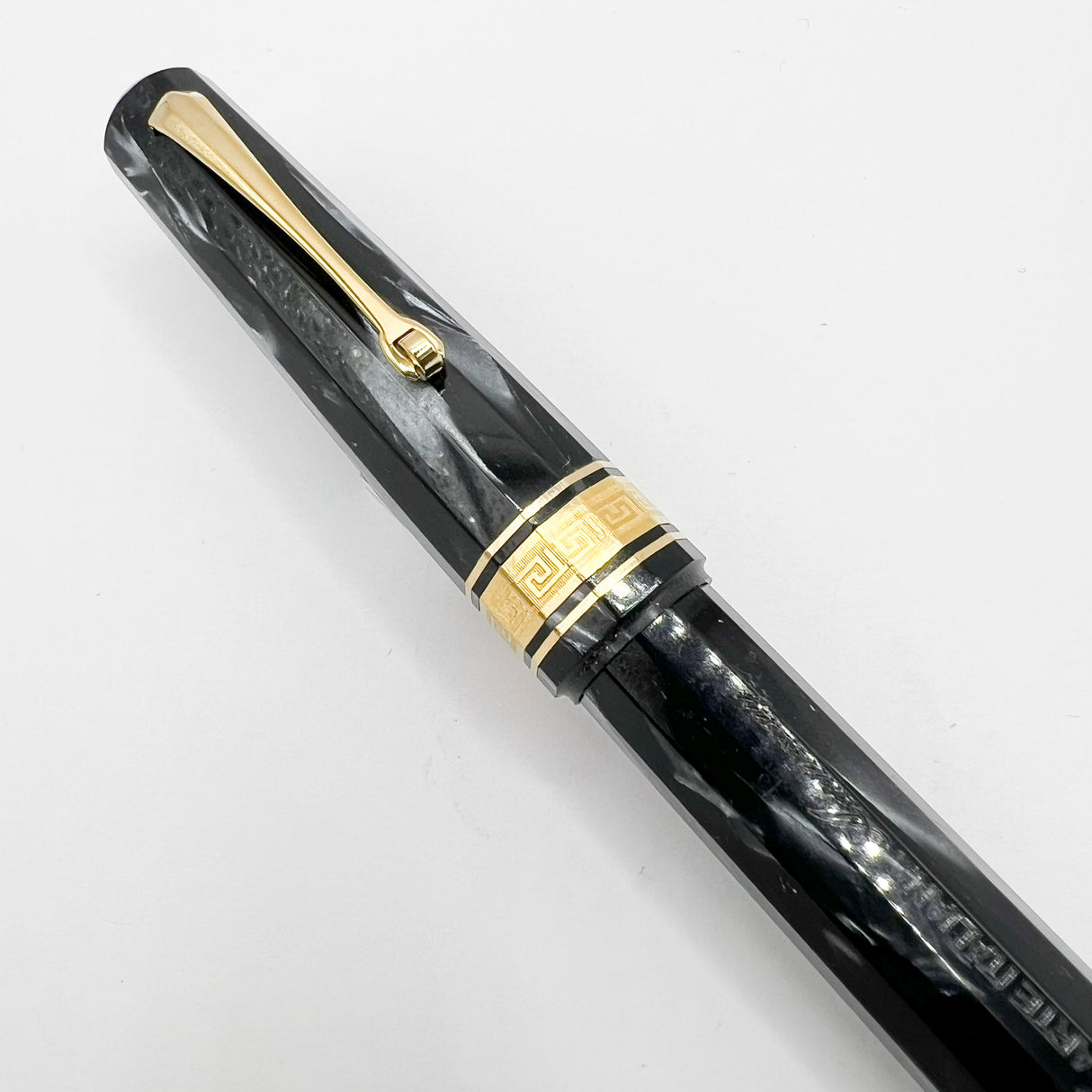 OMAS 80th Anniversary Limited Edition Paragon "Platinum" Celluloid (2004) Fountain Pen #09/40 - EXTRA FINE EXTRA FLESSIBLE 14kt Gold Nib!