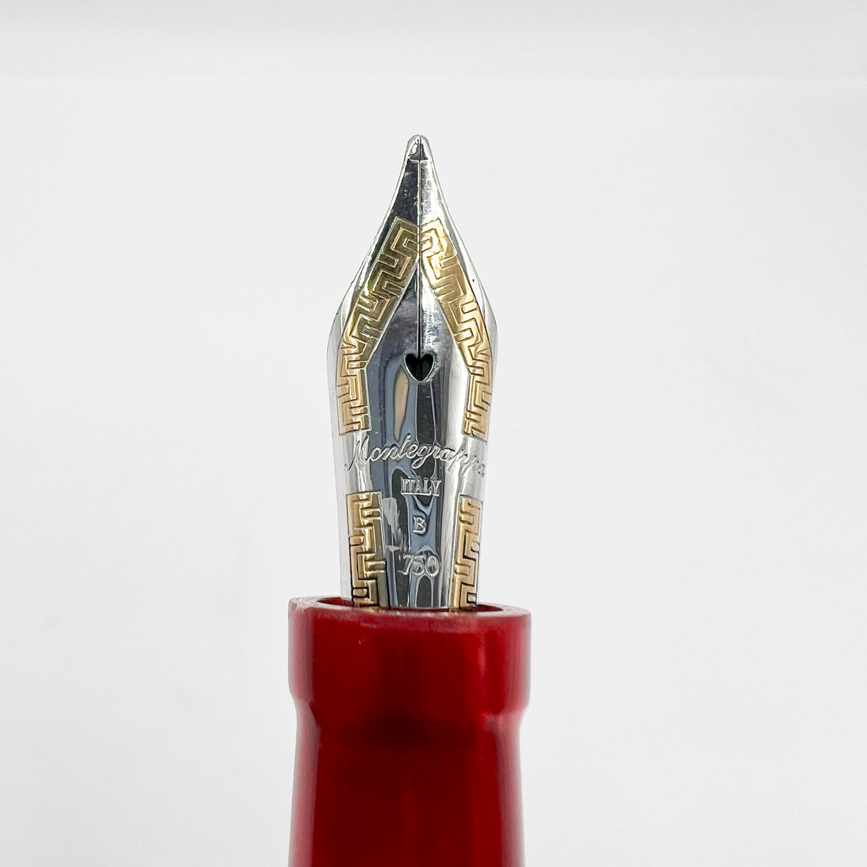 Montegrappa "Special Reserve" Sterling Silver Limited Edition Fountain Pen - Broad 18kt Gold Nib