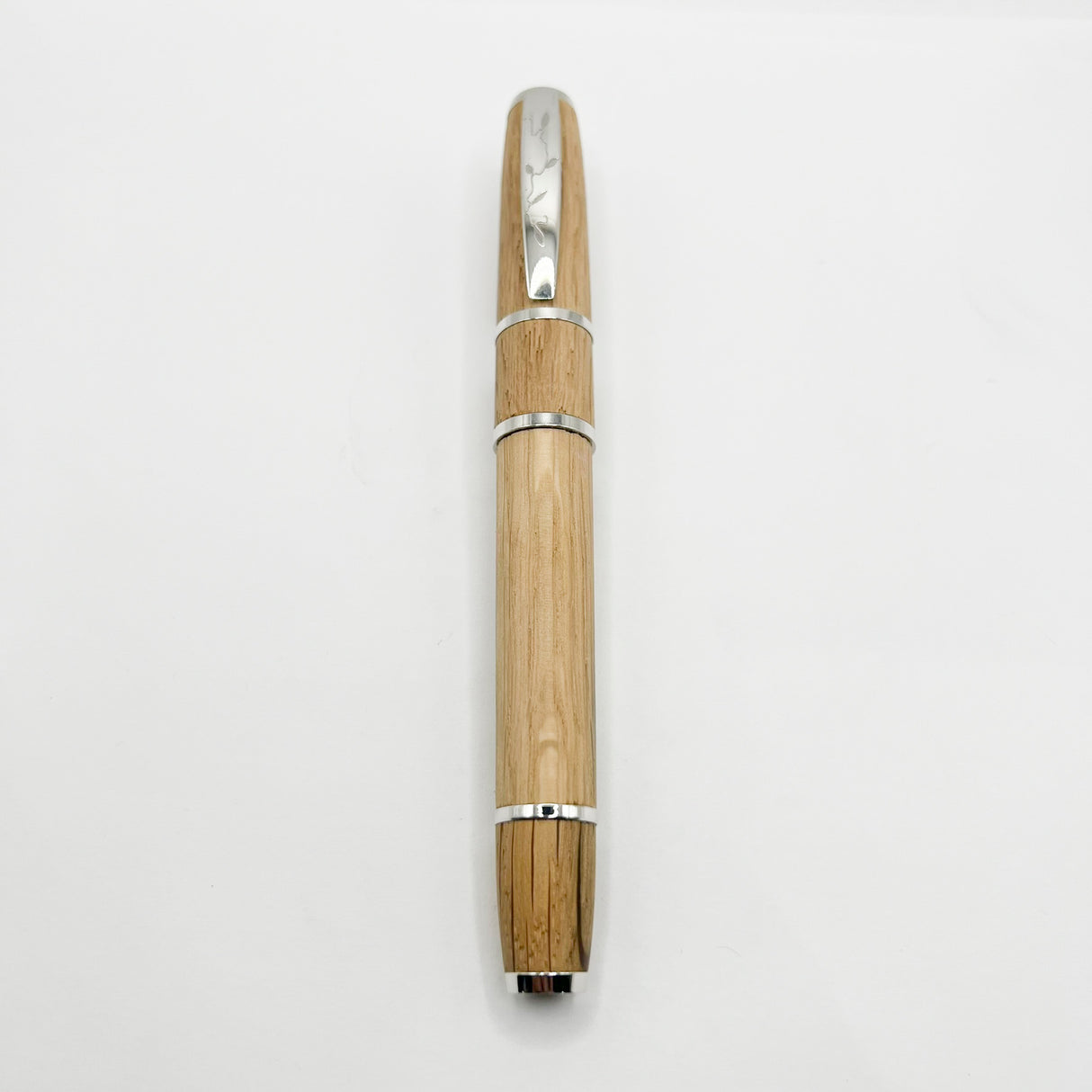 OMAS Krug Limited Edition Oak Wood & Sterling Silver Fountain Pen - Medium 18kt Gold Nib