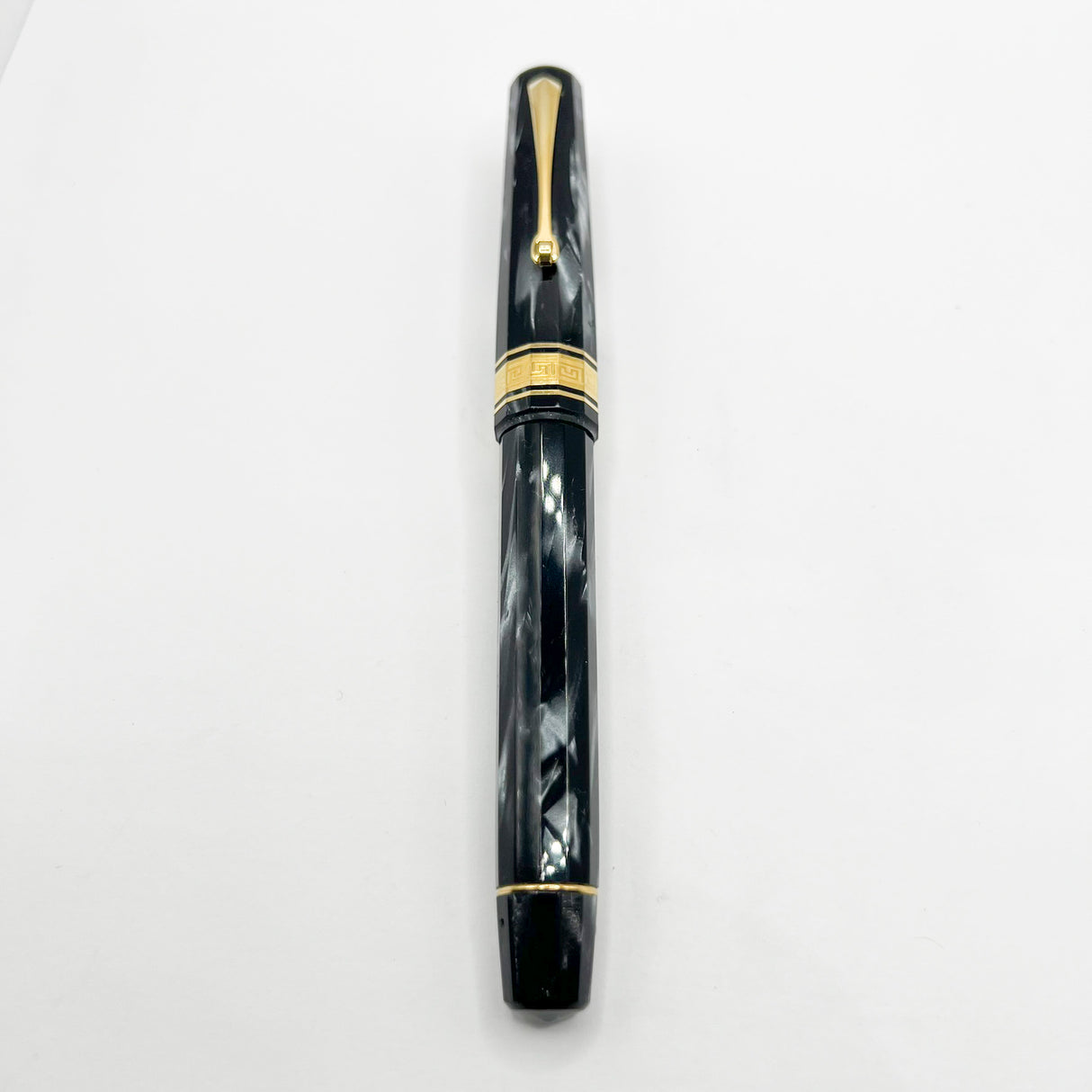OMAS 80th Anniversary Limited Edition Paragon "Platinum" Celluloid (2004) Fountain Pen #09/40 - EXTRA FINE EXTRA FLESSIBLE 14kt Gold Nib!