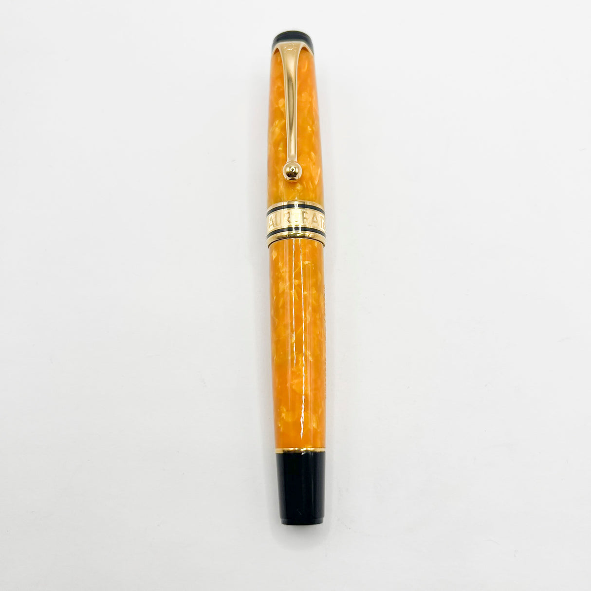 Aurora Optima Marbled Orange Sole Limited Edition Fountain Pen - Broad 18kt Gold Nib