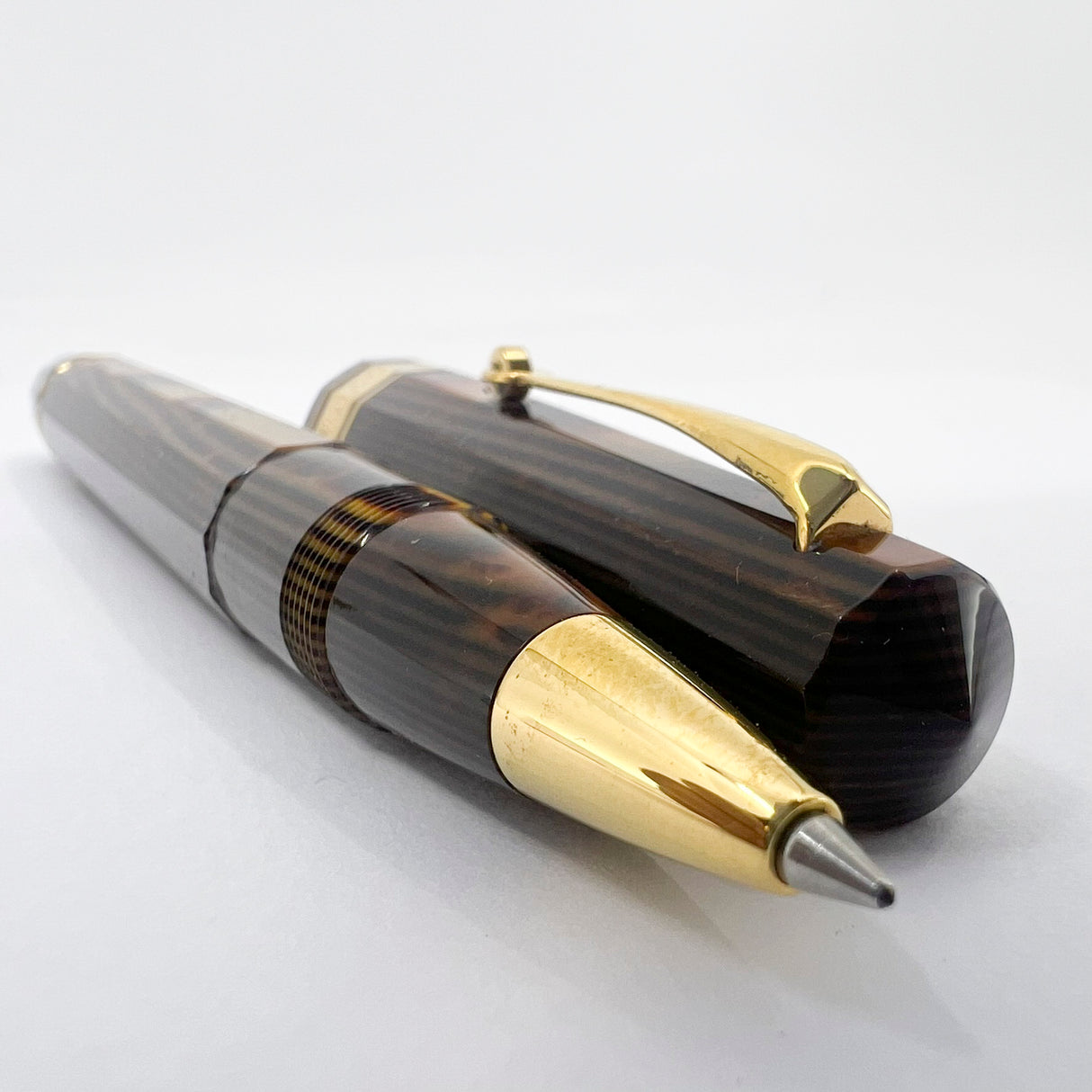 OMAS Paragon Exquisite Bronze Arco Celluloid Rollerball (1999)