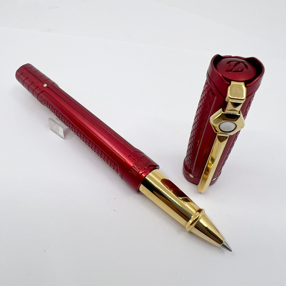 S. T. Dupont Line D Iron Man Tony Stark Ceramium A.C.T. Deep Red Finish Limited Edition Rollerball