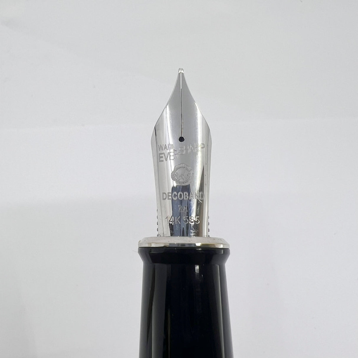 Wahl Eversharp Yellow Decoband Oversized Fountain Pen - Medium #8 Size 14kt Gold Nib