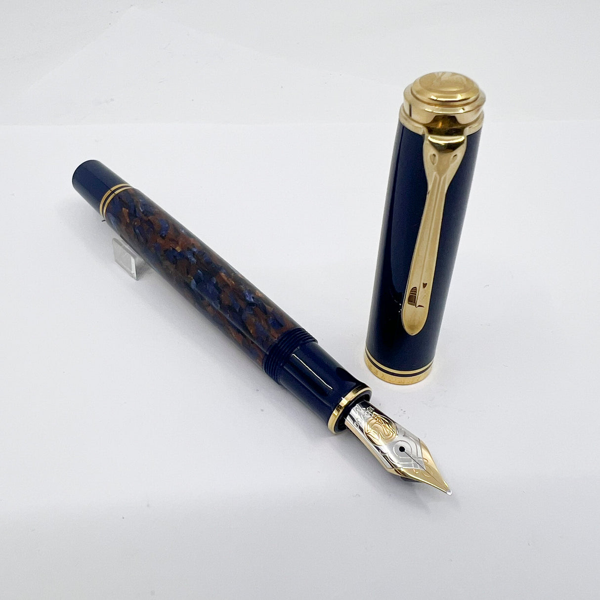 Pelikan M800 Stone Garden Fountain Pen - Medium 18kt Gold Nib