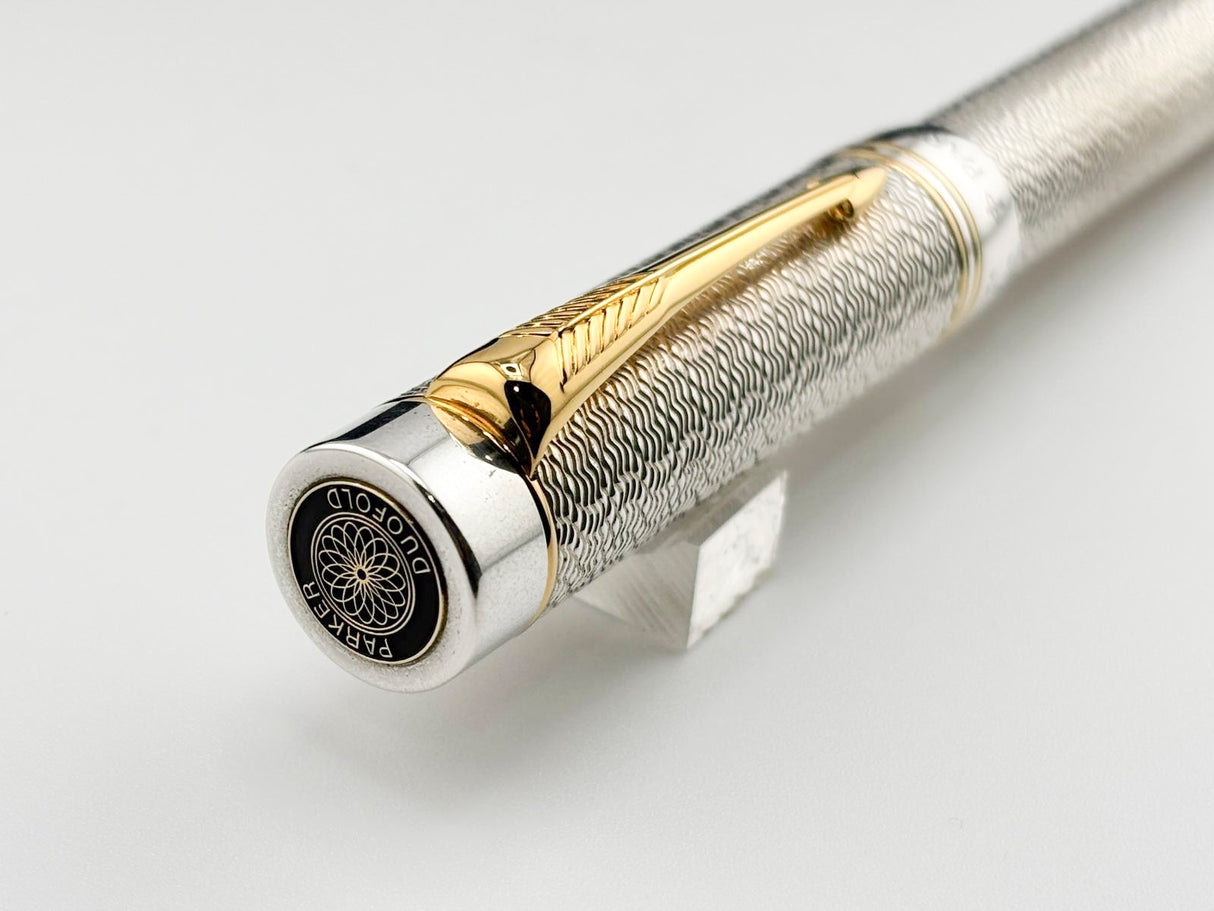 Classic Pen CP5 Parker Duofold Celebration "Vintage Moire" LE #384 of 500 - Medium 18kt Gold Nib (1999 - MINT COMPLETE PACKAGING!)