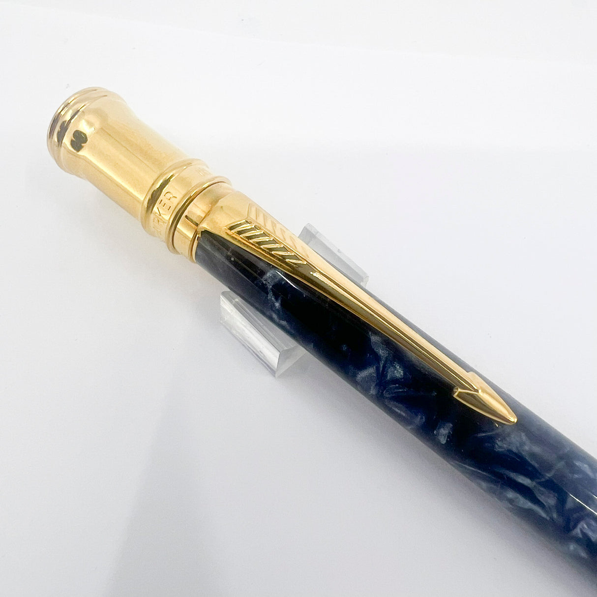 Parker Duofold Marble Blue Ballpoint Pen