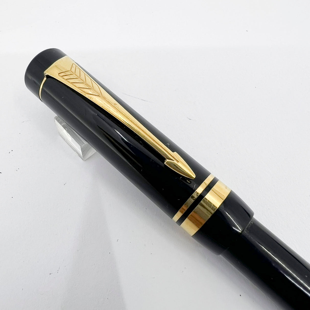 Parker Duofold First Generation Cap Actuated Black Ballpoint Pen - Circa 1989 - SCARCE!