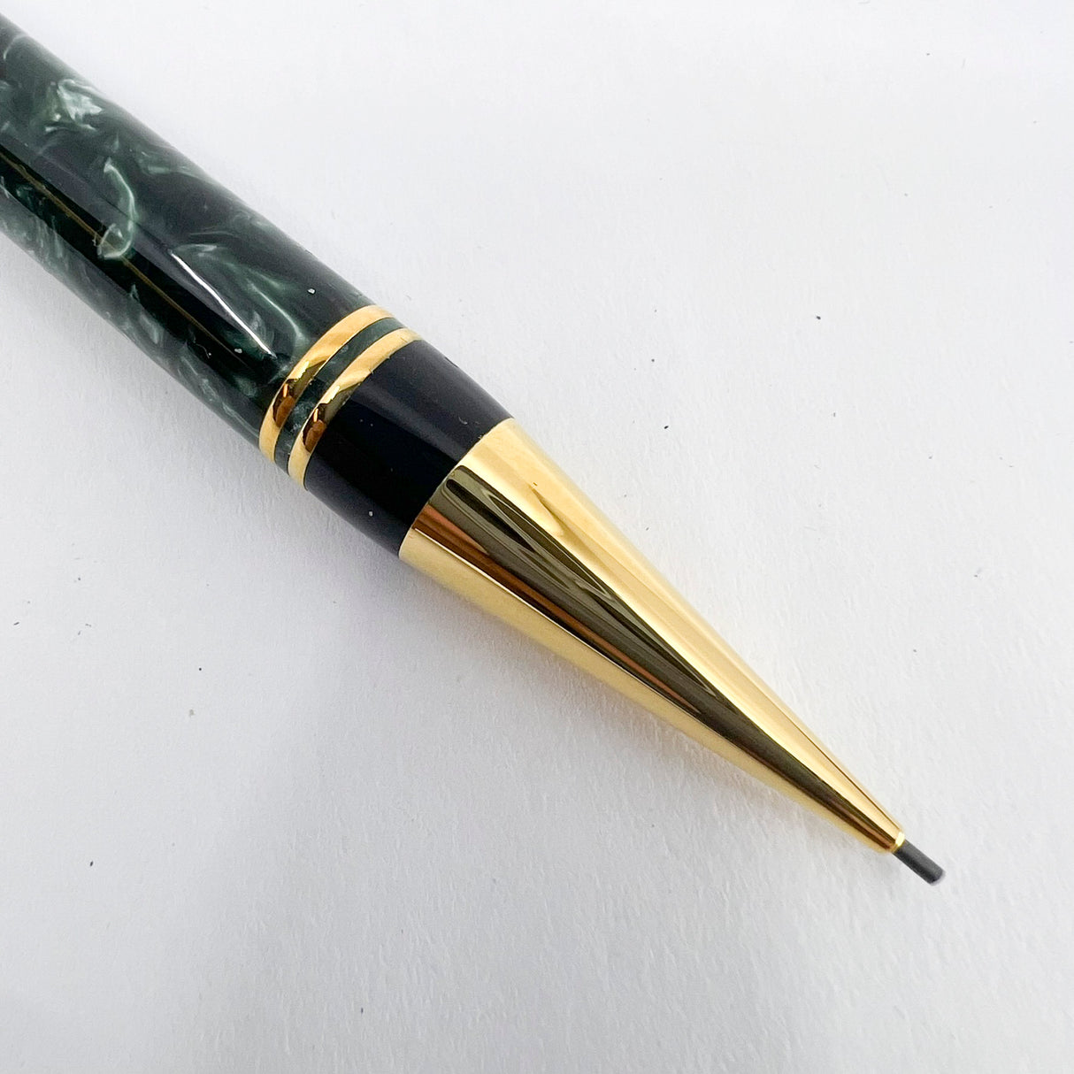 Parker Duofold Green Marble Mechanical Pencil 0.9mm - Circa 1991