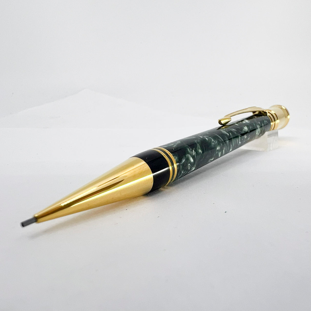 Parker Duofold Green Marble Mechanical Pencil 0.9mm - Circa 1991
