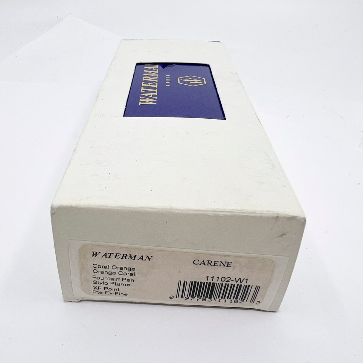 Waterman Carene Orange Coral Lacquer Fountain Pen - Extra Fine 18kt Gold Nib