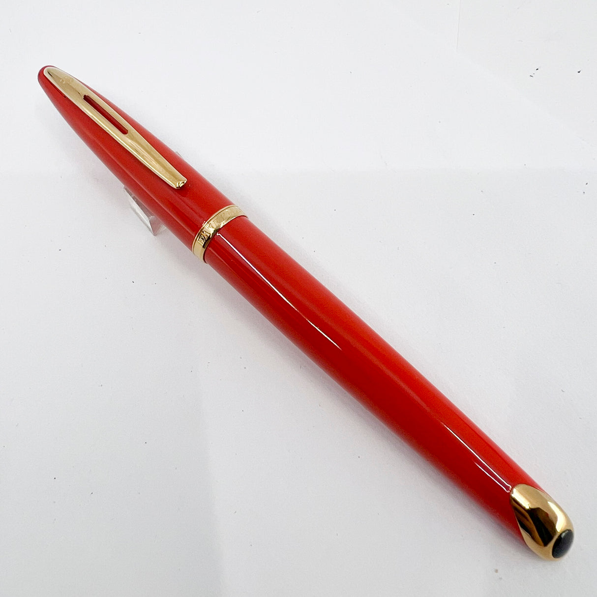 Waterman Carene Orange Coral Lacquer Fountain Pen - Extra Fine 18kt Gold Nib