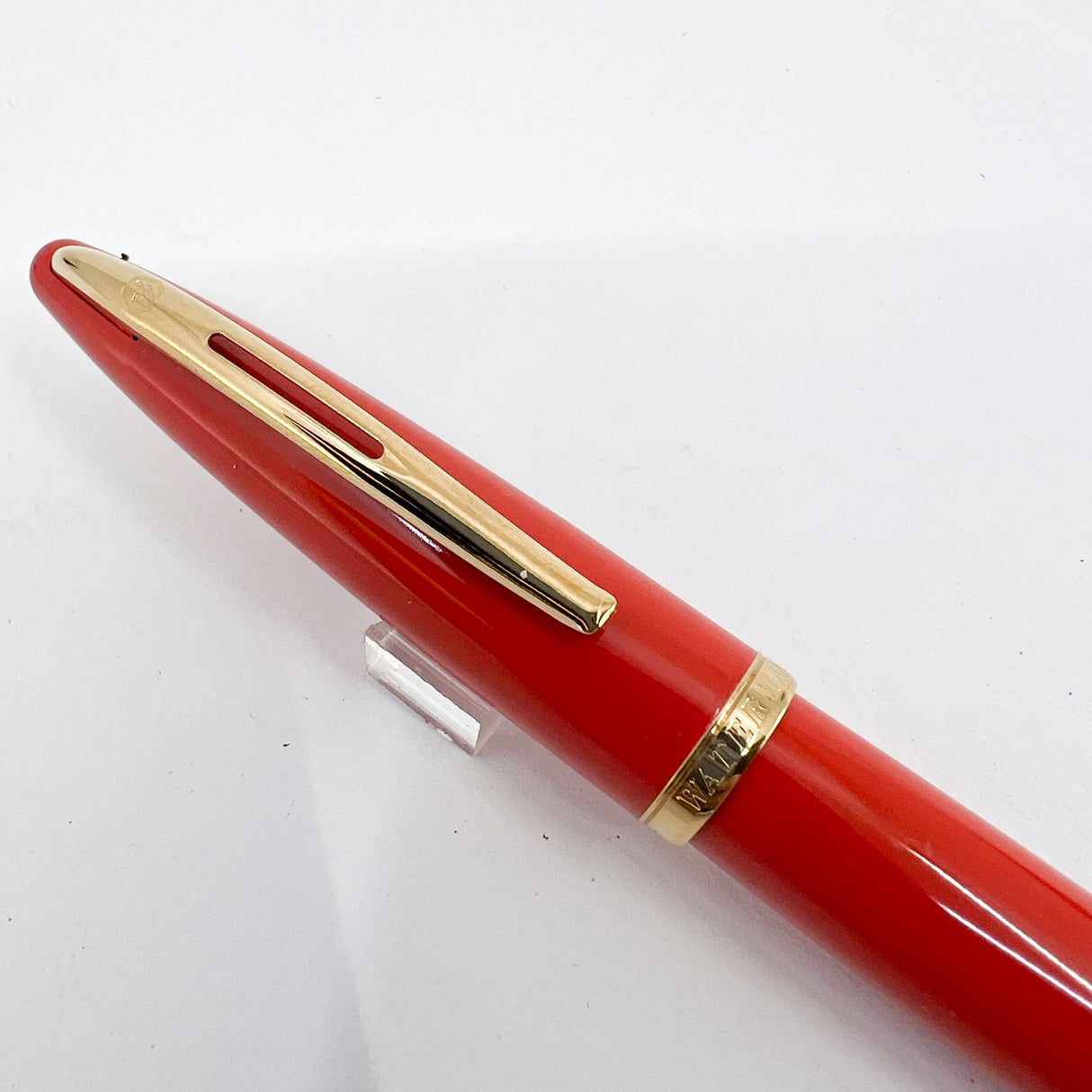 Waterman Carene Orange Coral Lacquer Fountain Pen - Extra Fine 18kt Gold Nib