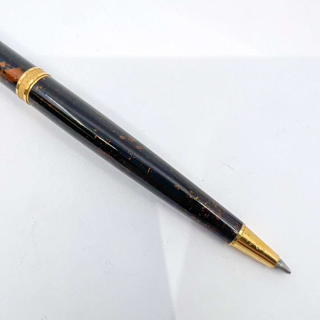 Parker Premier Chinese Brown/Amber Laque Ballpoint Pen - Circa 1988