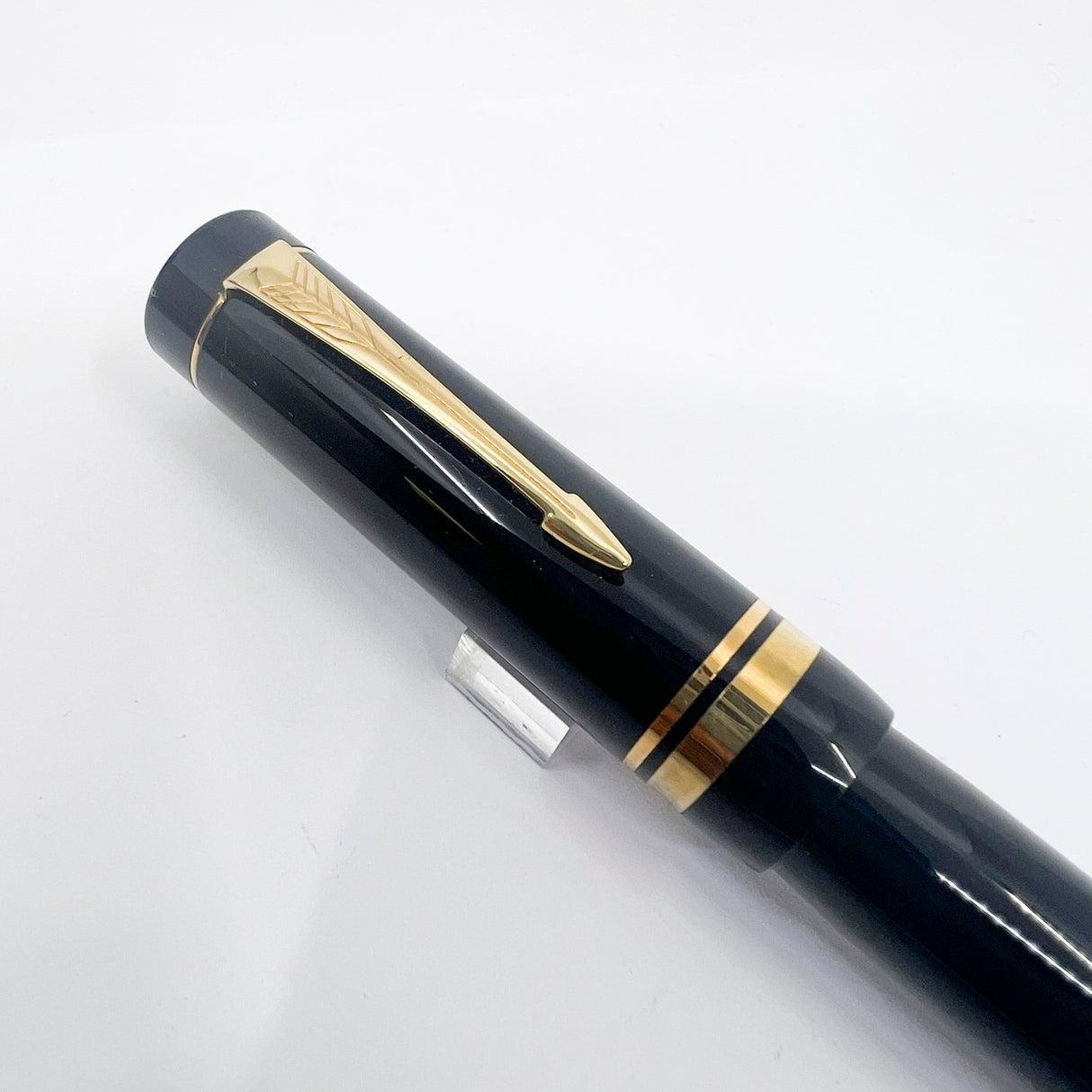 Parker Centennial (Largest Size) Black Duofold Fountain Pen - Special Presentation Box & Contents for the 100th Anniversary of the Parker Pen Company - Medium 18kt Gold Nib