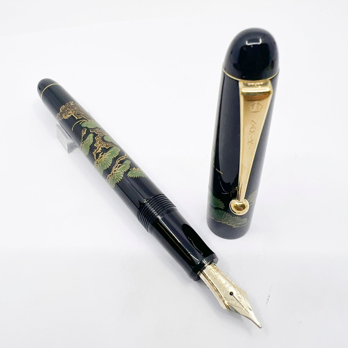 Namiki Nippon Art Pinetree Bonzai Fountain Pen - Broad 14kt Gold Nib