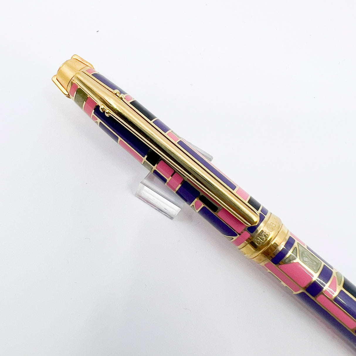 Elysee Ballpoint Chinese Lacquer Cloisonne Parthenon Vernissage "Edition 90" - Circa 1990
