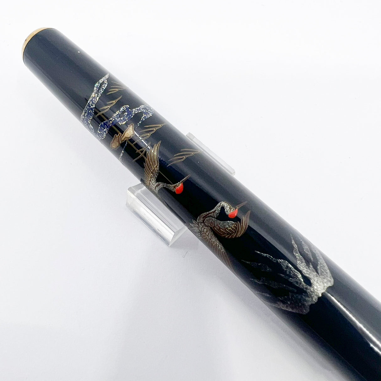 Platinum "Modern Maki-e" Cranes Fountain Pen - Broad 18kt Gold Nib