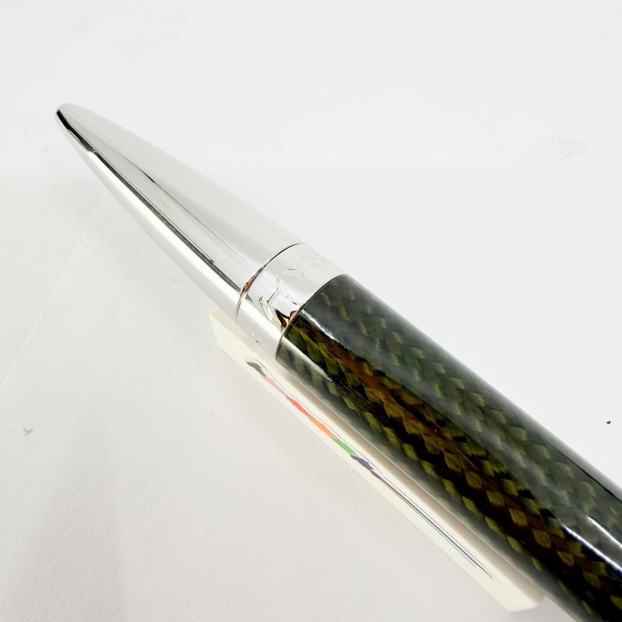 Jorg Hysek Convertible Rollerball/Ballpoint - Carbon Fiber & Rhodium Plating