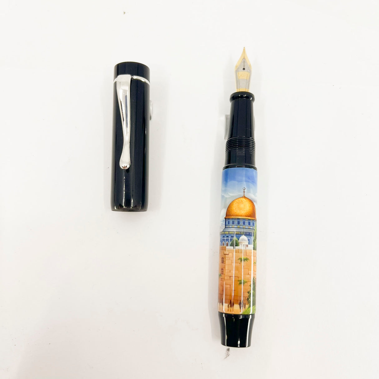 Bexley Russian Hand-Painted Lacquer Art Fountain Pen - Ottoman Empire Turkey - Circa 2001