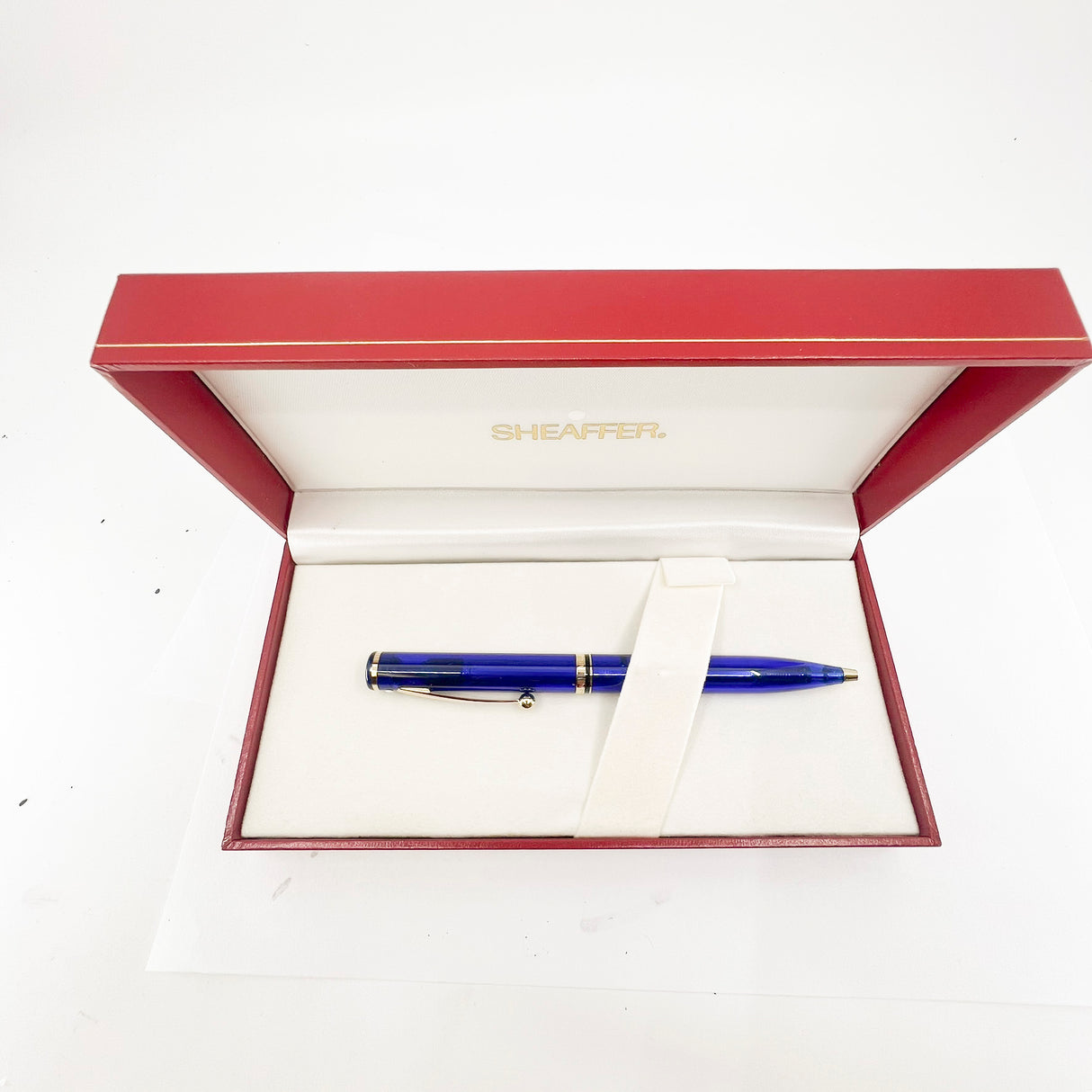 Sheaffer Mediterranean Blue Transparent Connaisseur Ballpoint Pen