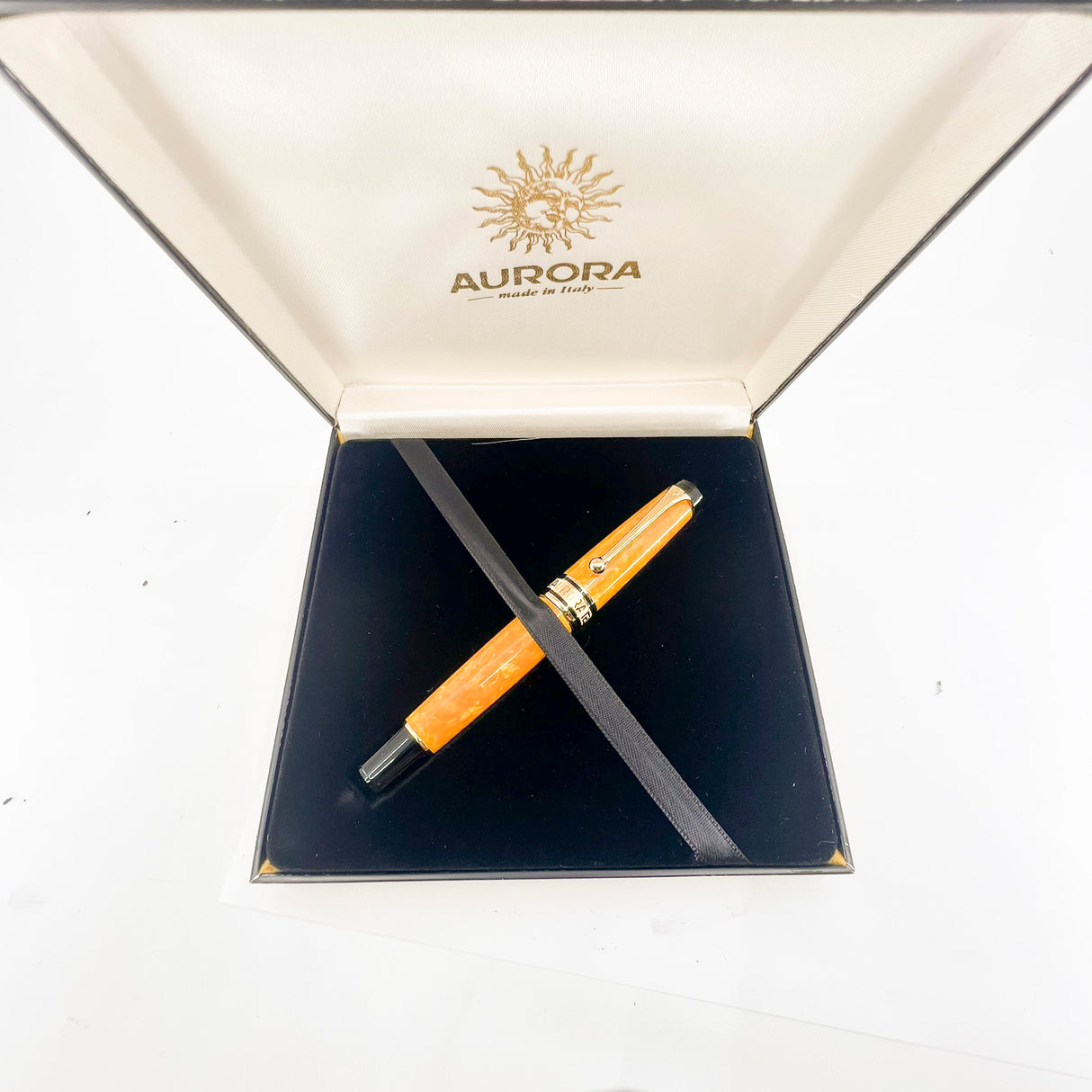 Aurora Sole Marbled Orange Limited Edition Rollerball