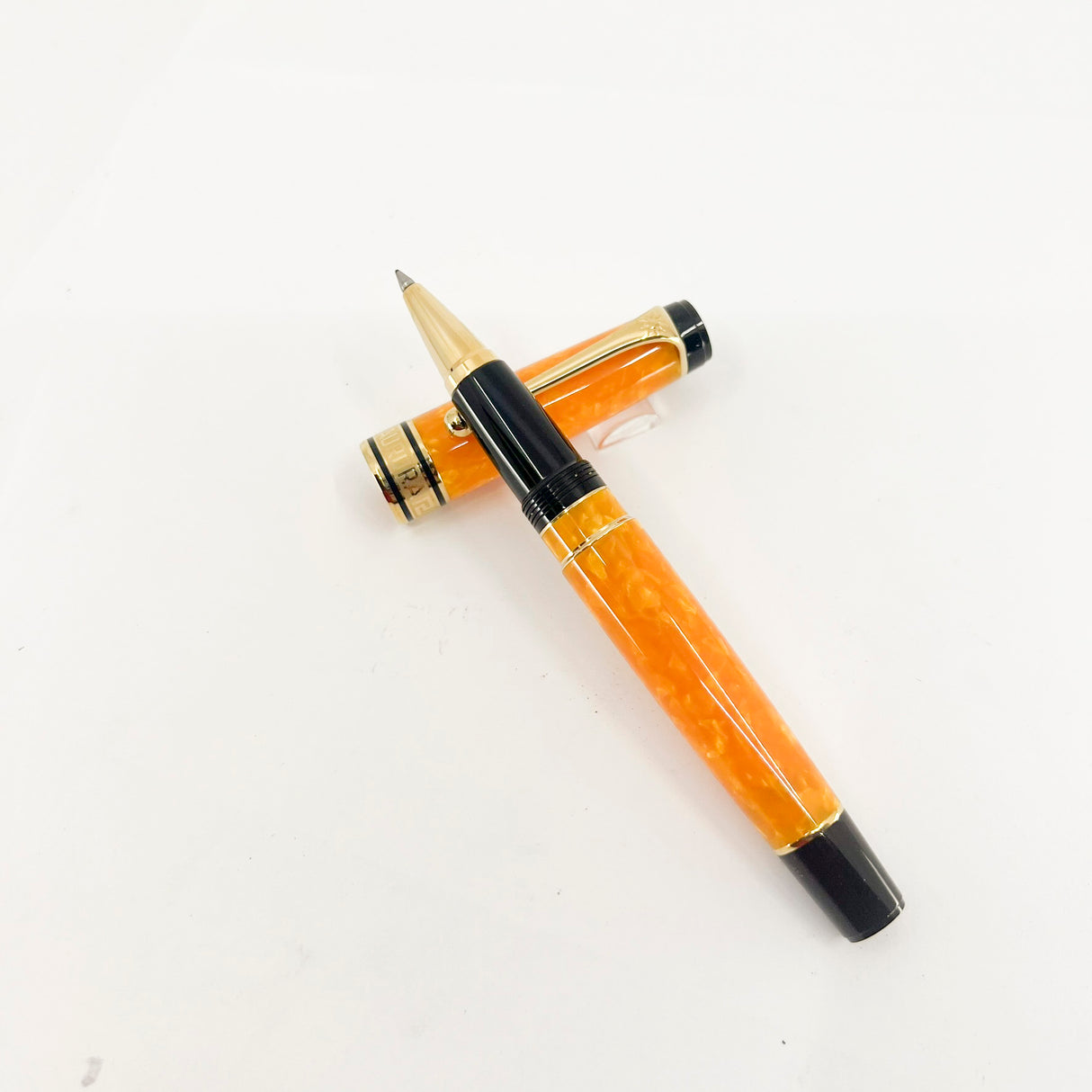 Aurora Sole Marbled Orange Limited Edition Rollerball