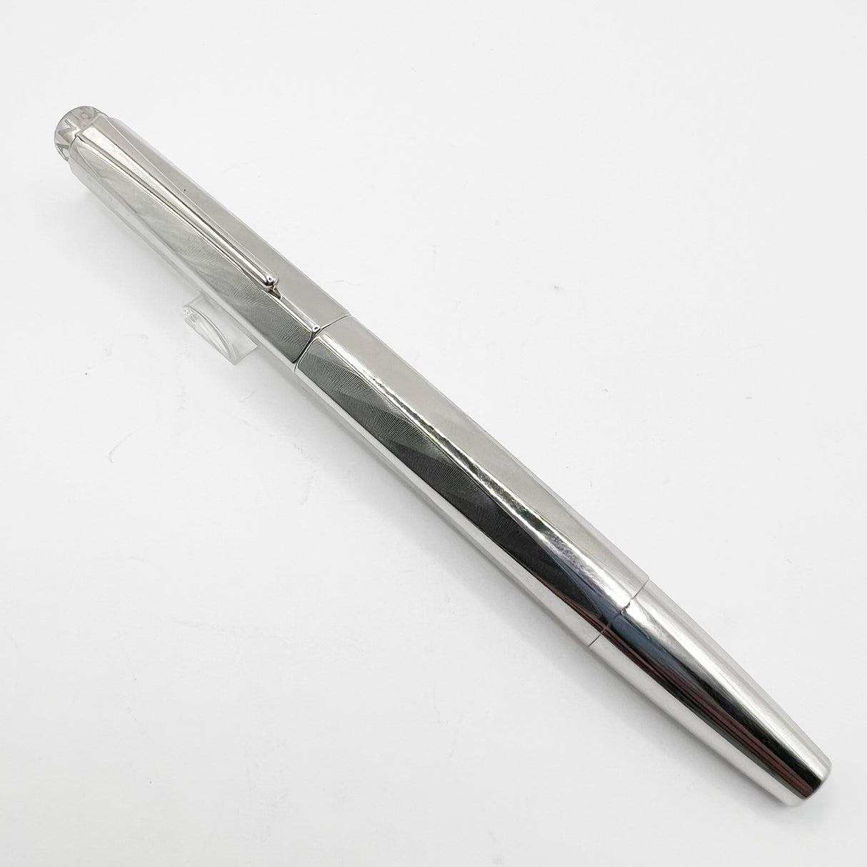 Caran D'ache RNX.316 Lazer Engraved Stainless Steel Fountain Pen - PVD Blackened Stainless Steel Fine Nib