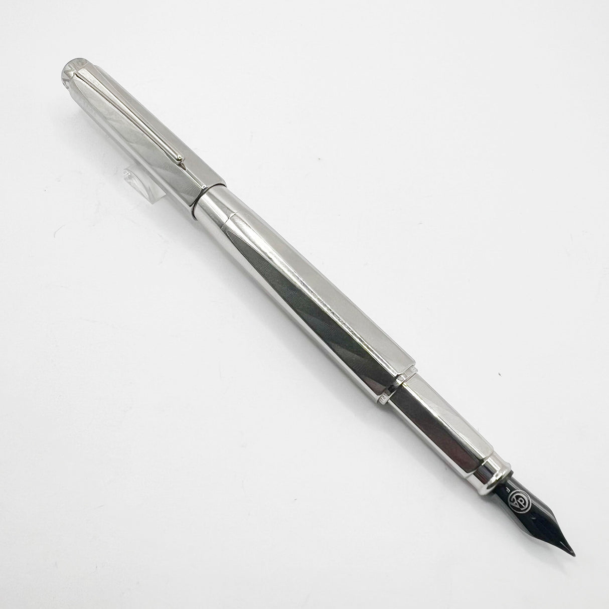 Caran D'ache RNX.316 Lazer Engraved Stainless Steel Fountain Pen - PVD Blackened Stainless Steel Fine Nib