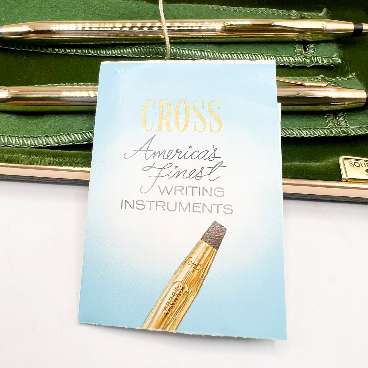 Cross Century SOLID 14kt Gold Ballpoint and Mechanical Pencil 0.7mm Set - MINT IN ORIGINAL BOX!!