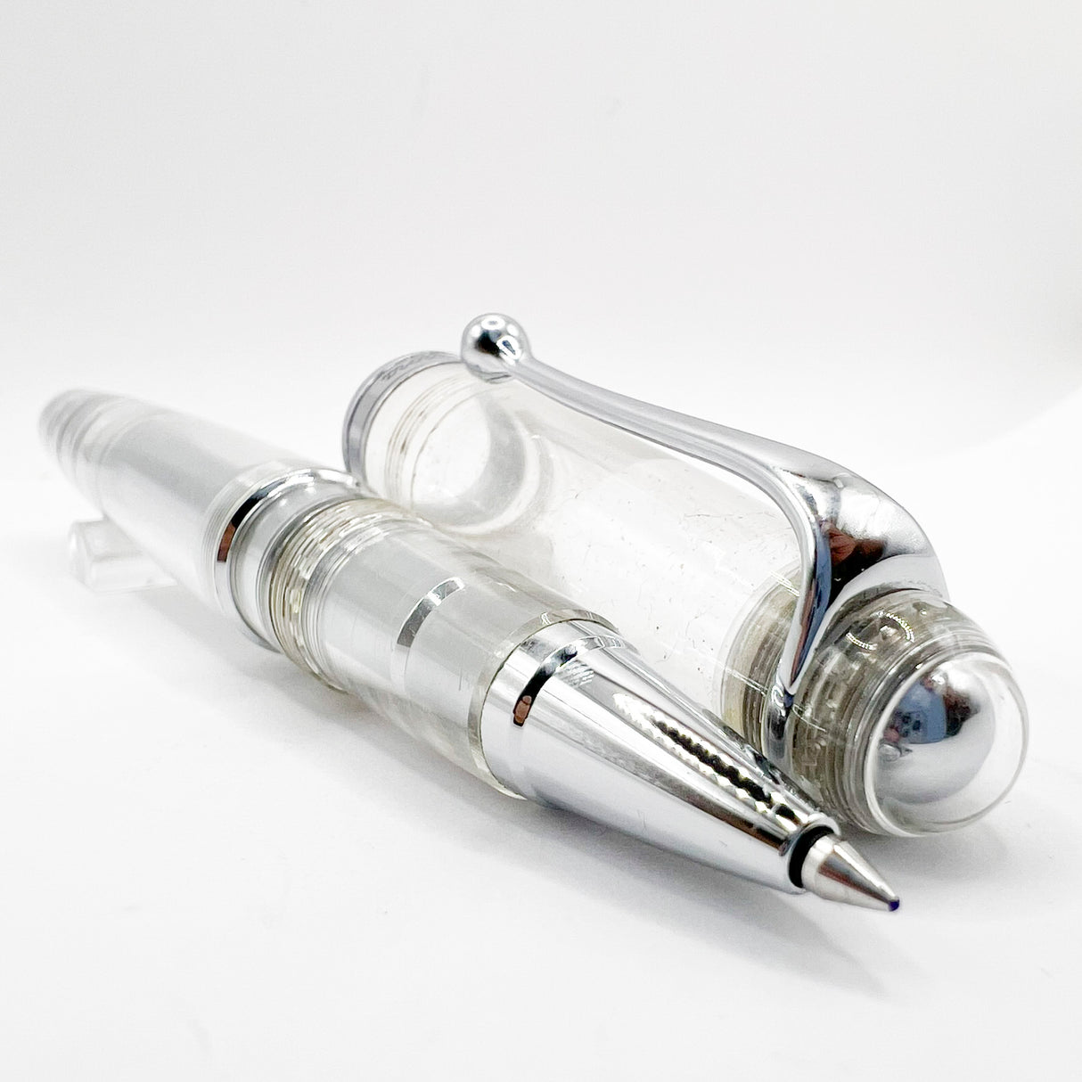 Aurora Large Size #88 Clear Demonstrator Rollerball