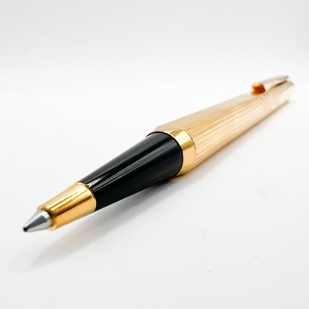 Alfred Dunhill Heavy Gold-Plated 4-Sided Gold-Plated Ballpoint