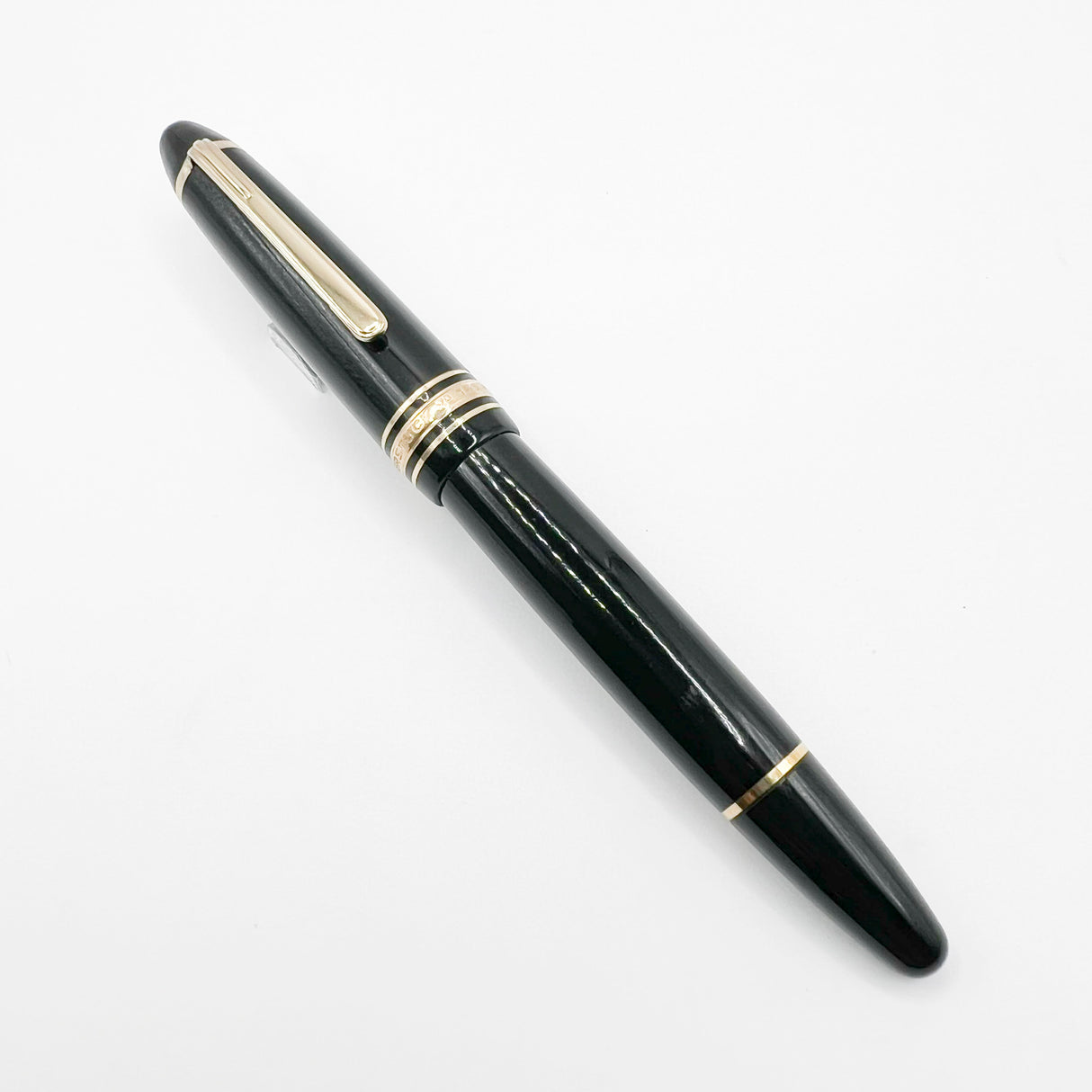 Montblanc Meisterstuck Black Resin #146 LeGrand Fountain Pen - Flexible Broad 14kt Gold Nib