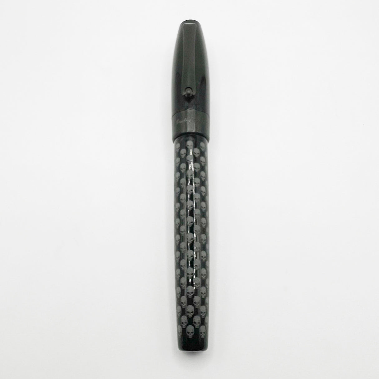 Montegrappa Fortuna Black Skull Fountain Pen - Medium Stainless Steel Nib