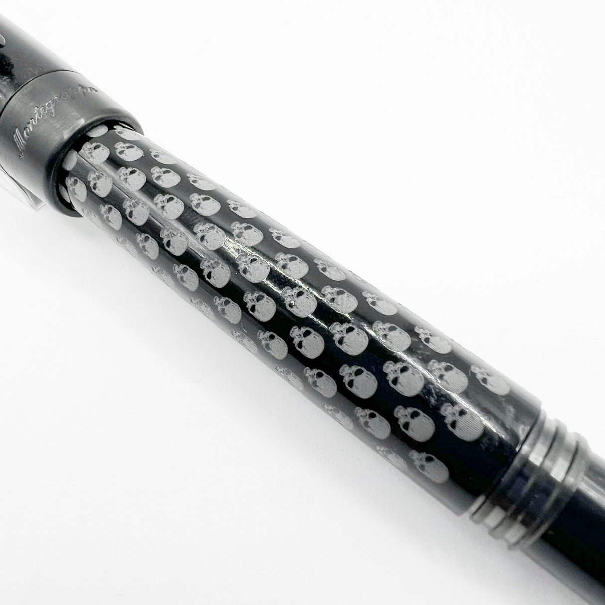 Montegrappa Fortuna Black Skull Fountain Pen - Medium Stainless Steel Nib