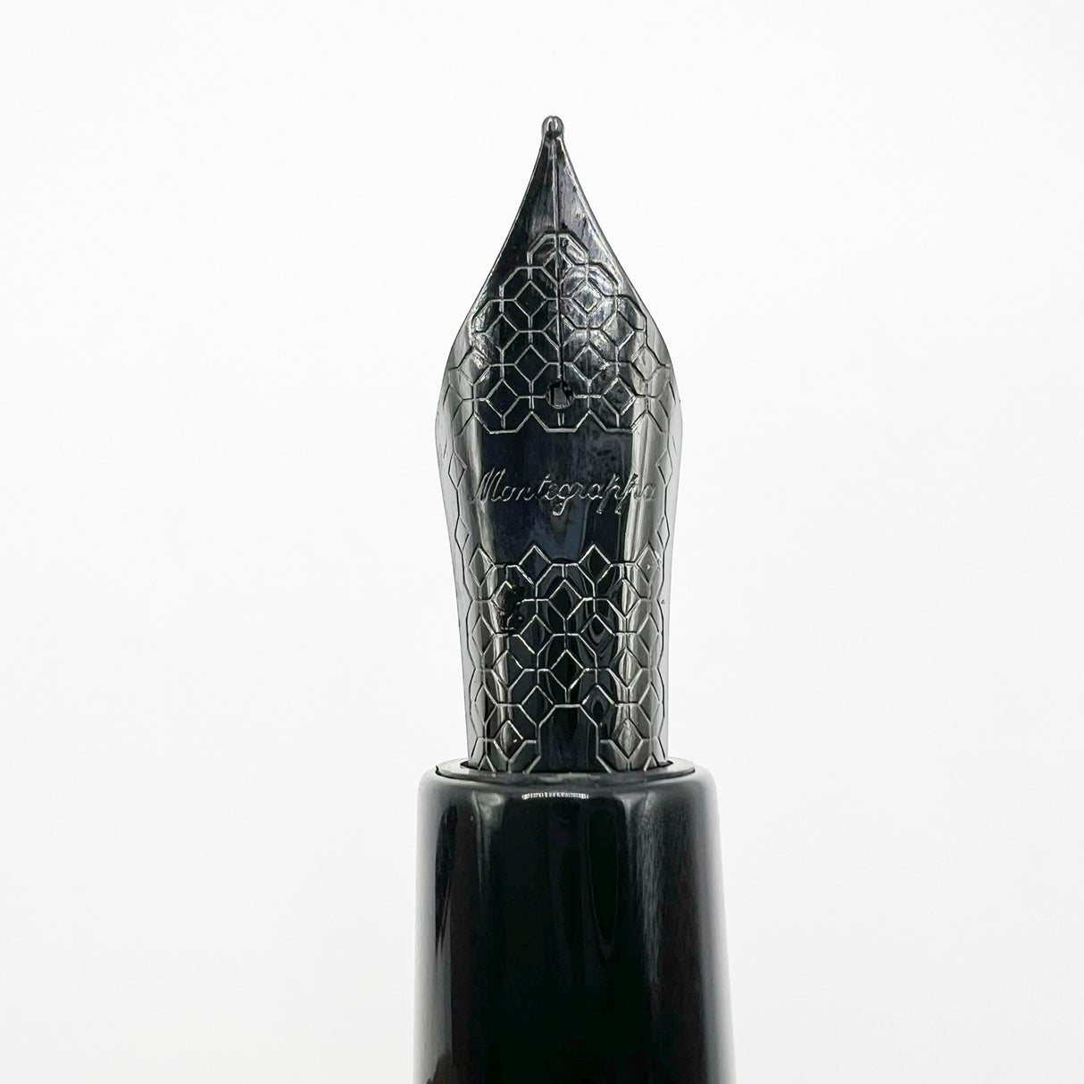 Montegrappa Fortuna Black Skull Fountain Pen - Medium Stainless Steel Nib