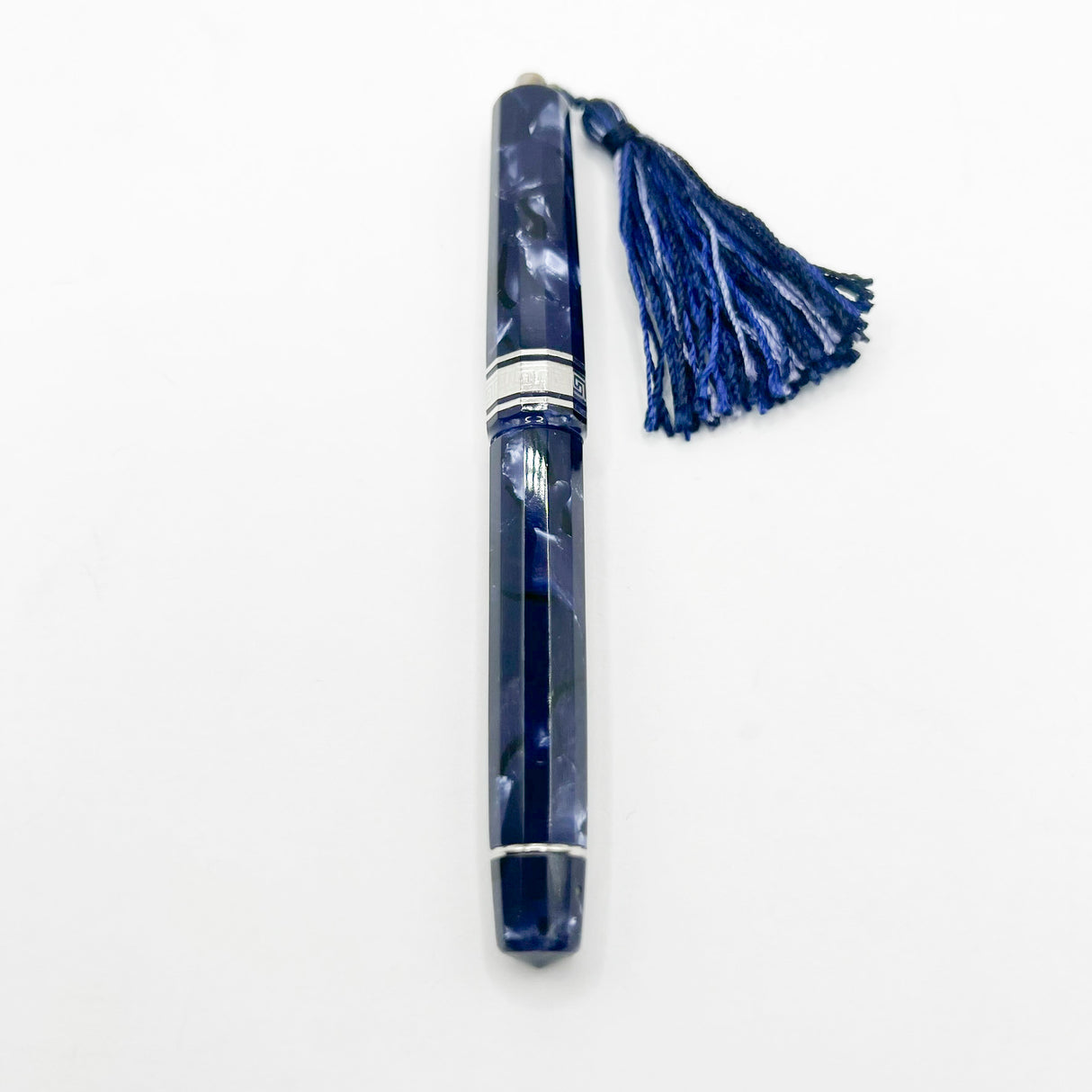OMAS Princess Paragon Extra Blue Royale Celluloid Fountain Pen - Extra Fine 18kt Gold Nib