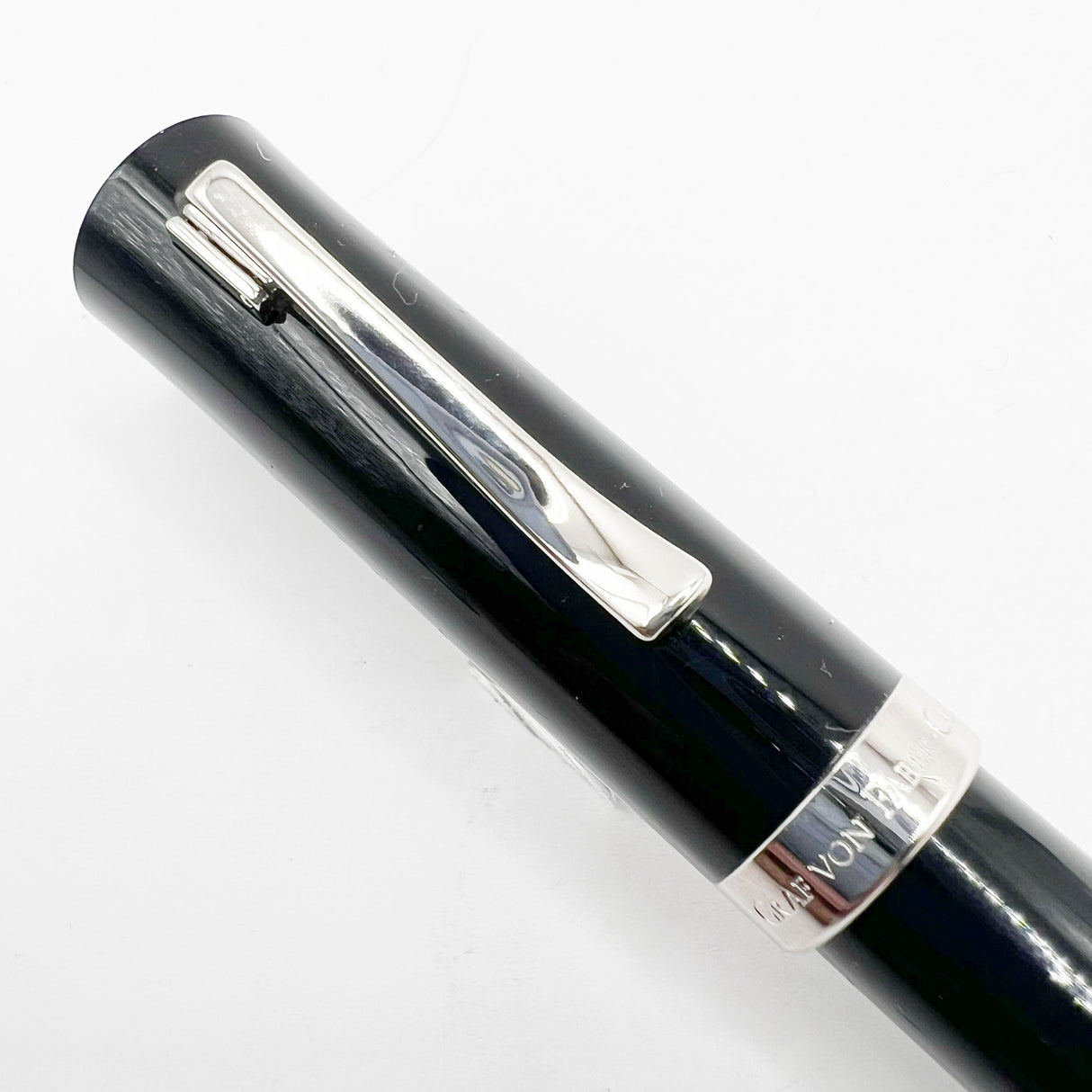 Graf von Faber Castell Smooth Black Intuition Fountain Pen - Fine 18kt Gold Nib