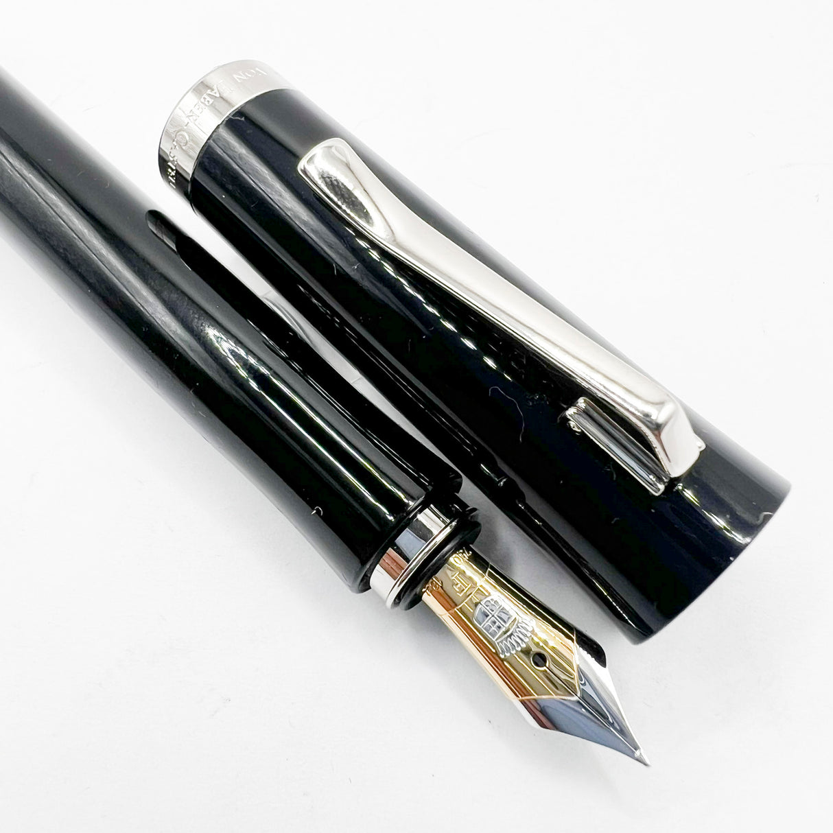 Graf von Faber Castell Smooth Black Intuition Fountain Pen - Fine 18kt Gold Nib