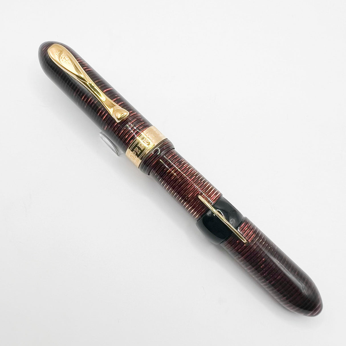 Visconti Copernicus Burgundy Celluloid Limited Edition Fountain Pen - Medium 18kt Gold Nib