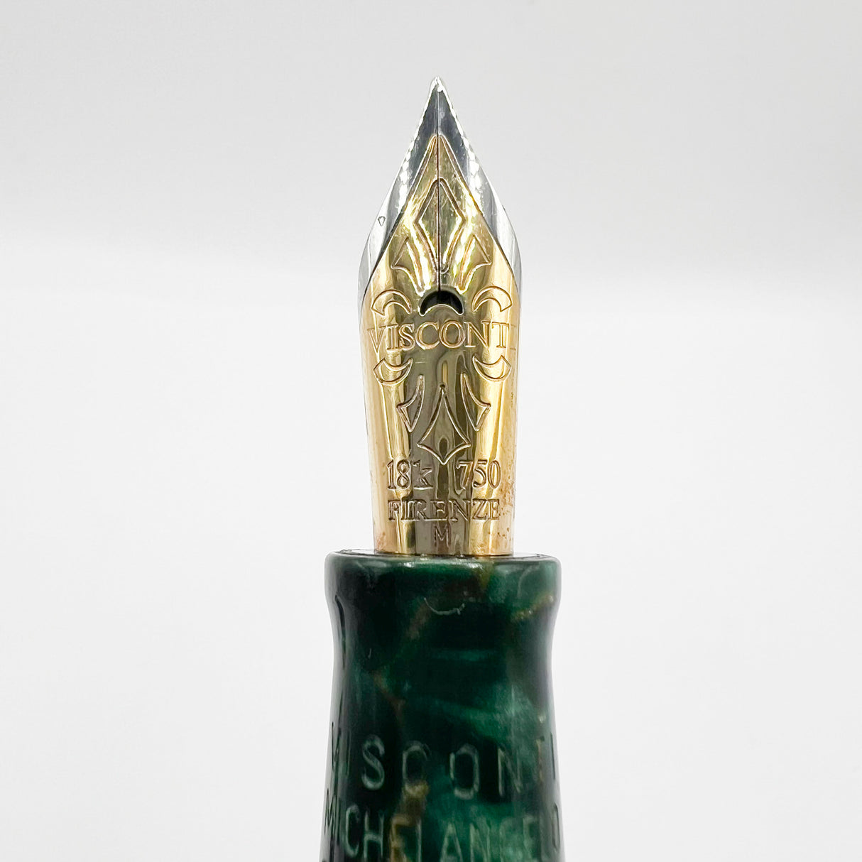 Visconti Limited Edition Michelangelo Grande Celluloid Fountain Pen - Medium 18kt Gold Nib