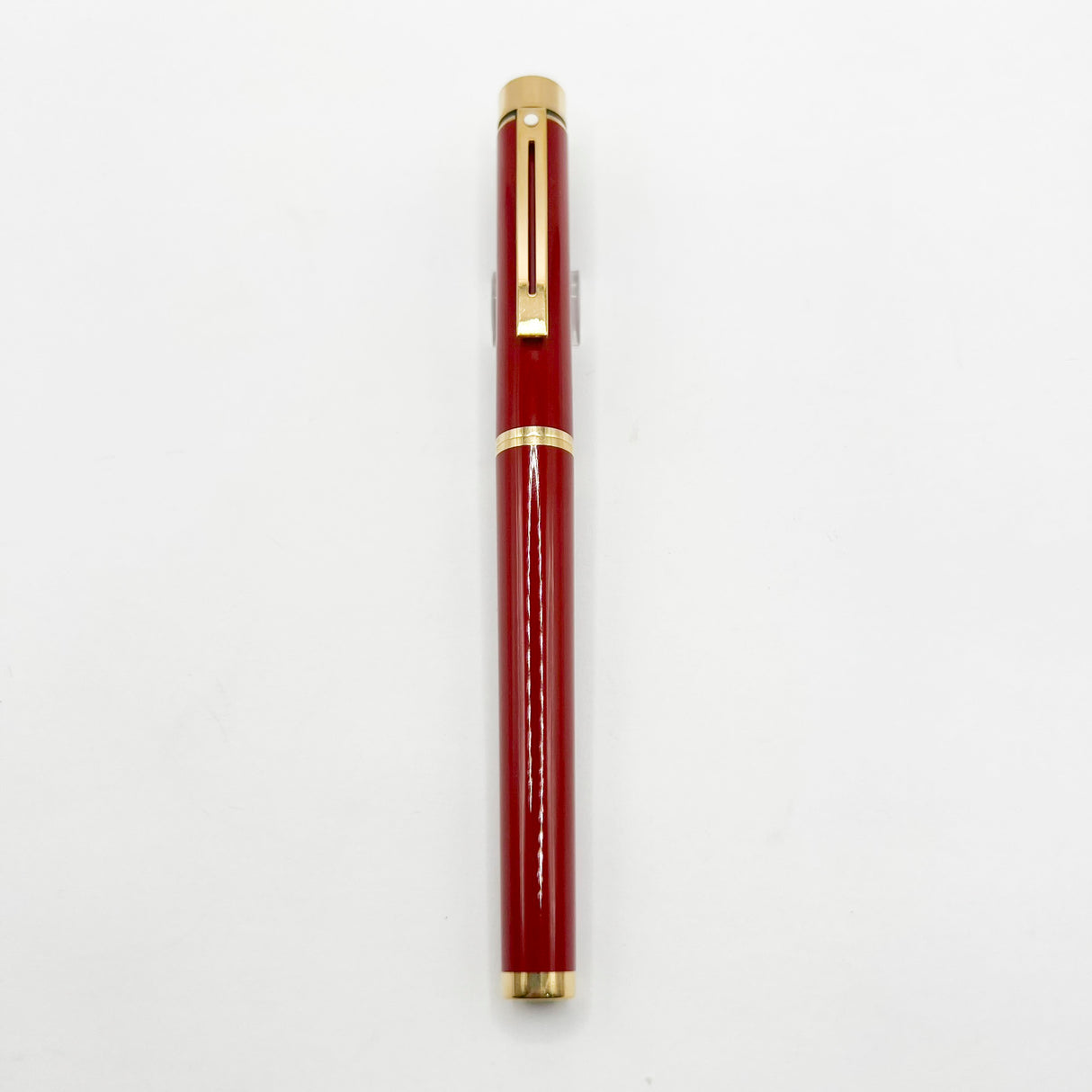 Sheaffer Full Size Targa Red Lacque Fountain Pen - Medium 14kt Gold Nib