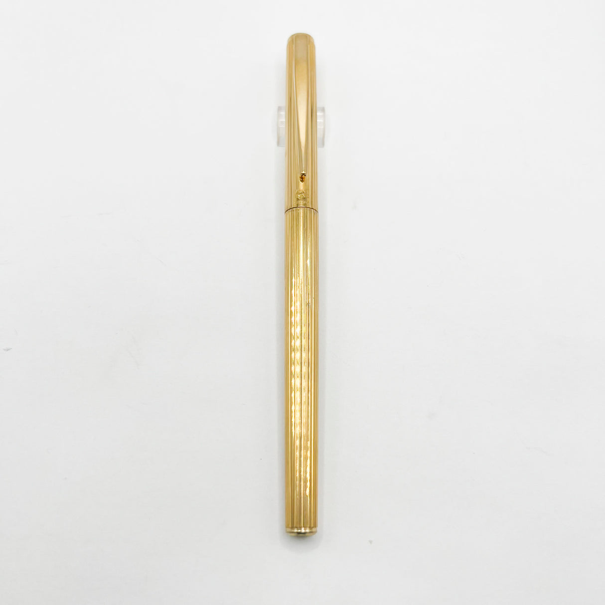 Montblanc Noblesse Gold-Plated Etched Vertical Lines Fountain Pen - Fine 14kt Gold Nib