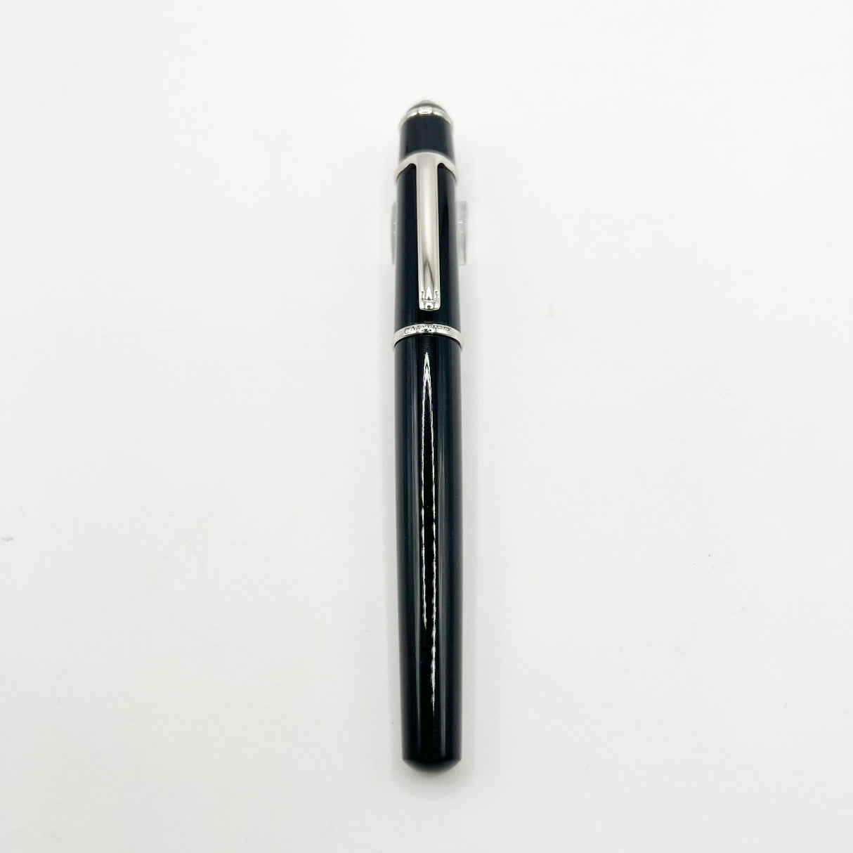 Cartier Midi Diabolo Black Fountain Pen - Medium 18kt Gold Nib
