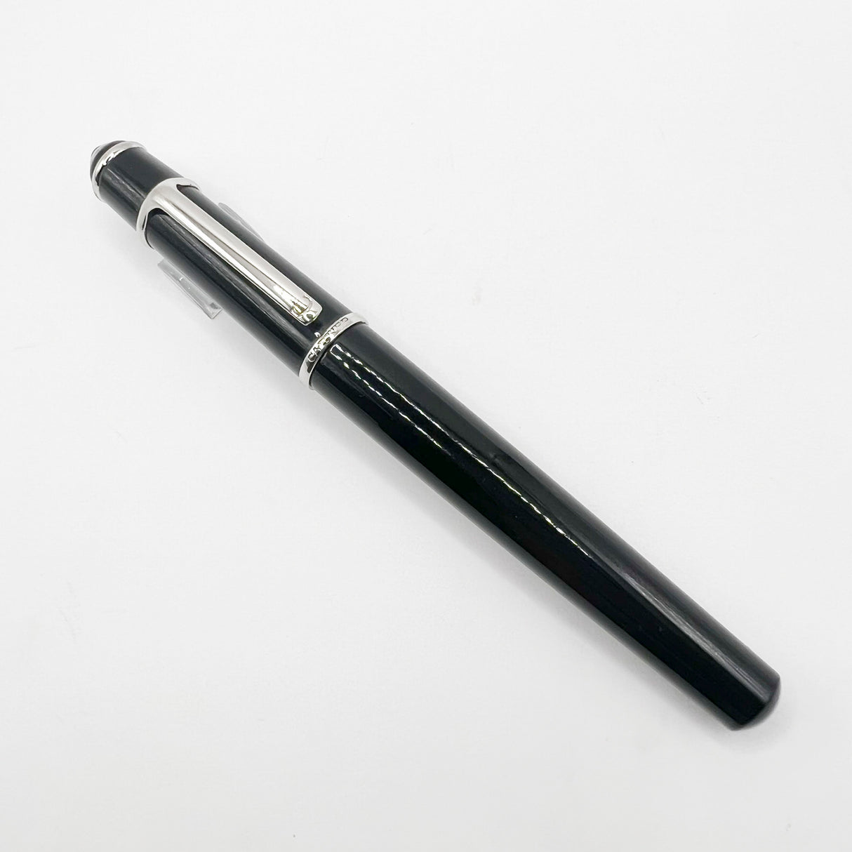 Cartier Midi Diabolo Black Fountain Pen - Medium 18kt Gold Nib
