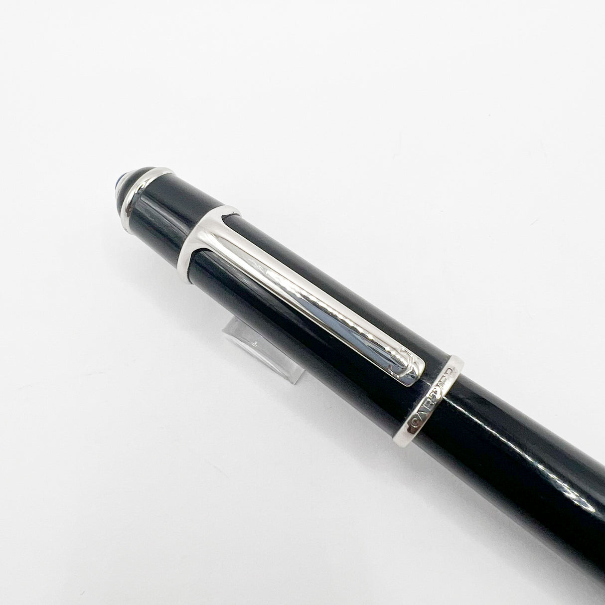 Cartier Midi Diabolo Black Fountain Pen - Medium 18kt Gold Nib