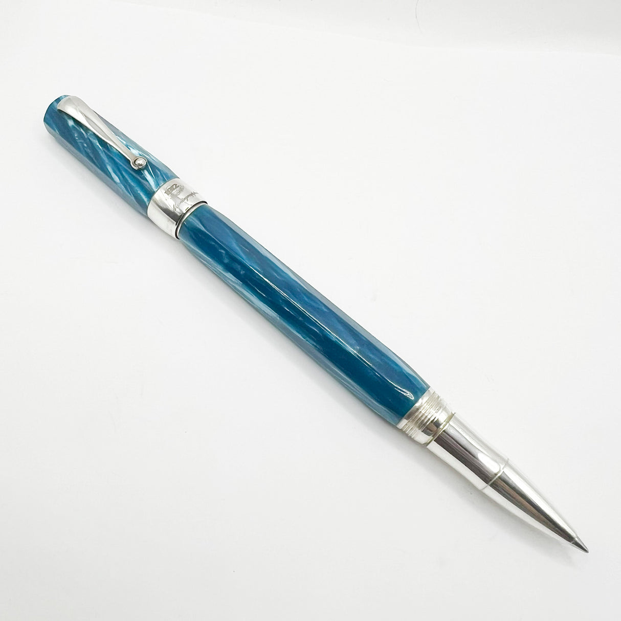 Montegrappa Symphony Facetted Lustrous Turquoise Celluloid Rollerball