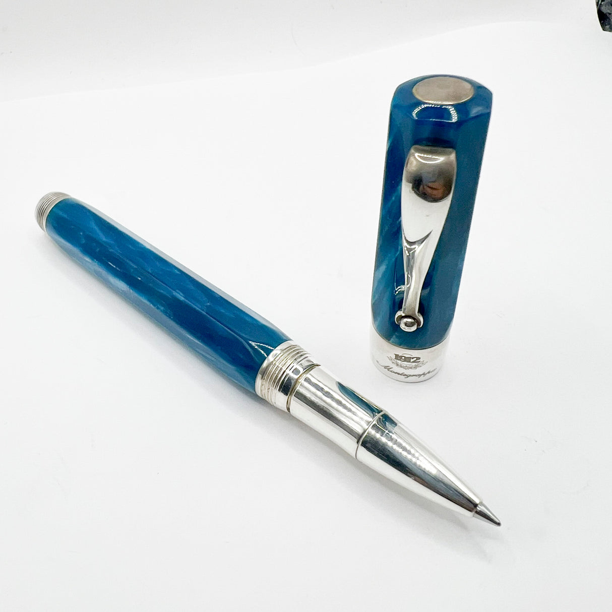 Montegrappa Symphony Facetted Lustrous Turquoise Celluloid Rollerball