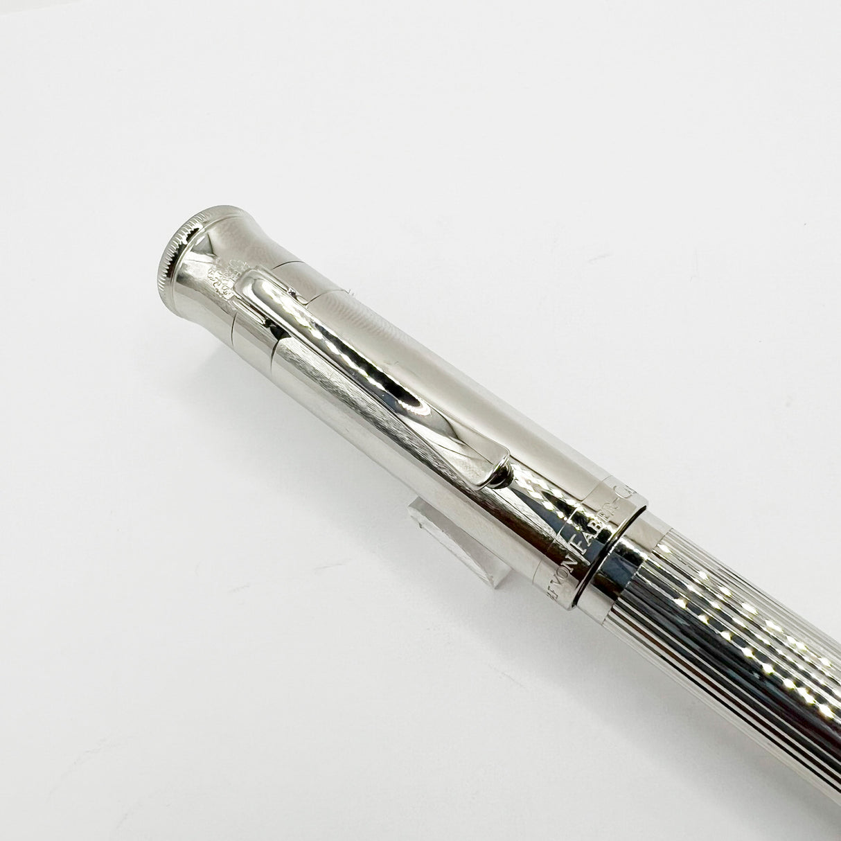 Graf von Faber Castell Platinum-Plated Classic Fountain Pen - Extra Fine 18kt Gold Nib